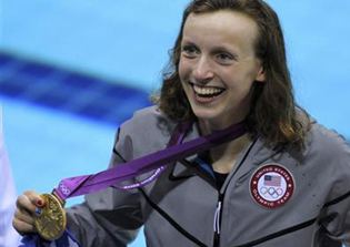 Olympic gold medalist swimmer Katie Ledecky testifies how important prayer is to her before races
