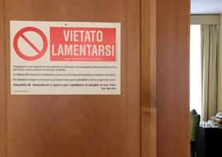 'Complaining not allowed' sign appears on door of Pope's apartment
