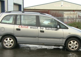 Jesus Christ 'Savior' Car Stickers Could See Christian Minister Lose Car Insurance