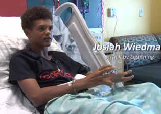 Teenage boy who survived lightning strike is grateful to God