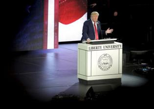 Liberty University students denounce Jerry Falwell Jr. for supporting Trump