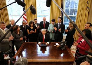 Trump overturns Obama's order that bans contracts with companies without LGBT protections