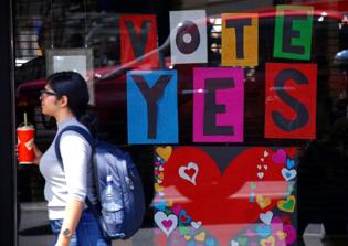 Vandals paint 'Crucify no voters' on Melbourne church amid Australia's same-sex marriage referendum