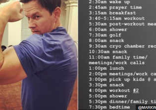 Mark Wahlberg gets up every day at 2:30am to pray to God